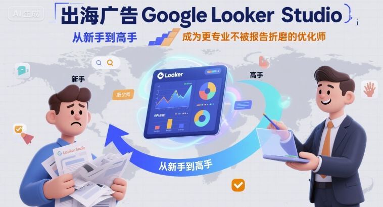 出海广告Google Looker Studio从新手到高手，成为更专业不被报告折磨的优化师-亚特