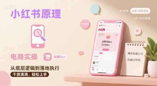 小红书原理以及详细实操流程,小红书电商教程-亚特