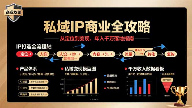 私域IP商业全攻略，从定位到变现，年入千万落地指南-亚特