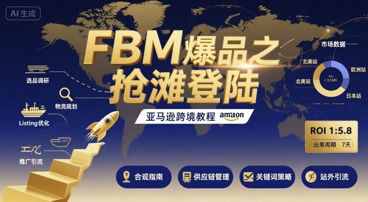 FBM爆品之抢滩登陆-亚马逊跨境教程-亚特