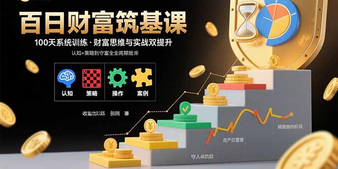 百日财富筑基课:认知+策略+实操+案例拆解 实现从创富到守富全周期能力-亚特