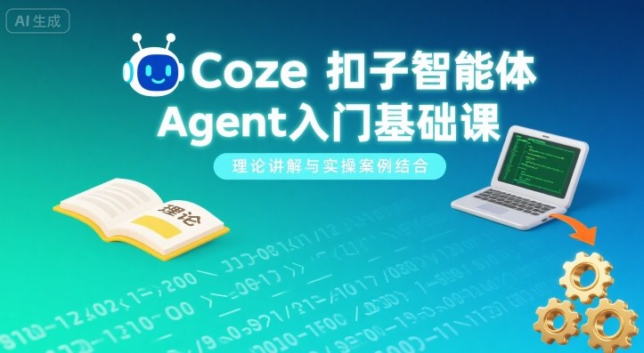 Coze扣子智能体Agent入门基础课，理论讲解与实操案例结合-亚特