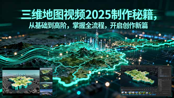 三维地图视频2025制作秘籍，从基础到高阶，掌握全流程，开启创作新篇-亚特