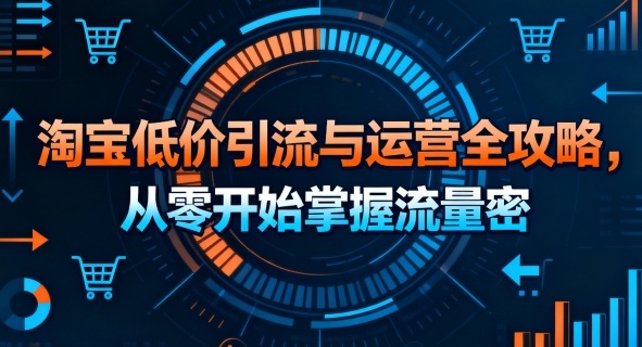 淘宝低价引流与运营全攻略，从零开始掌握流量密码-亚特