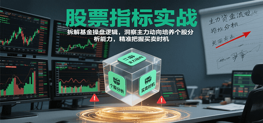 股票指标实战，基金操盘逻辑拆解，洞察主力动向培养个股分析能力把握买卖时机(更新)-亚特